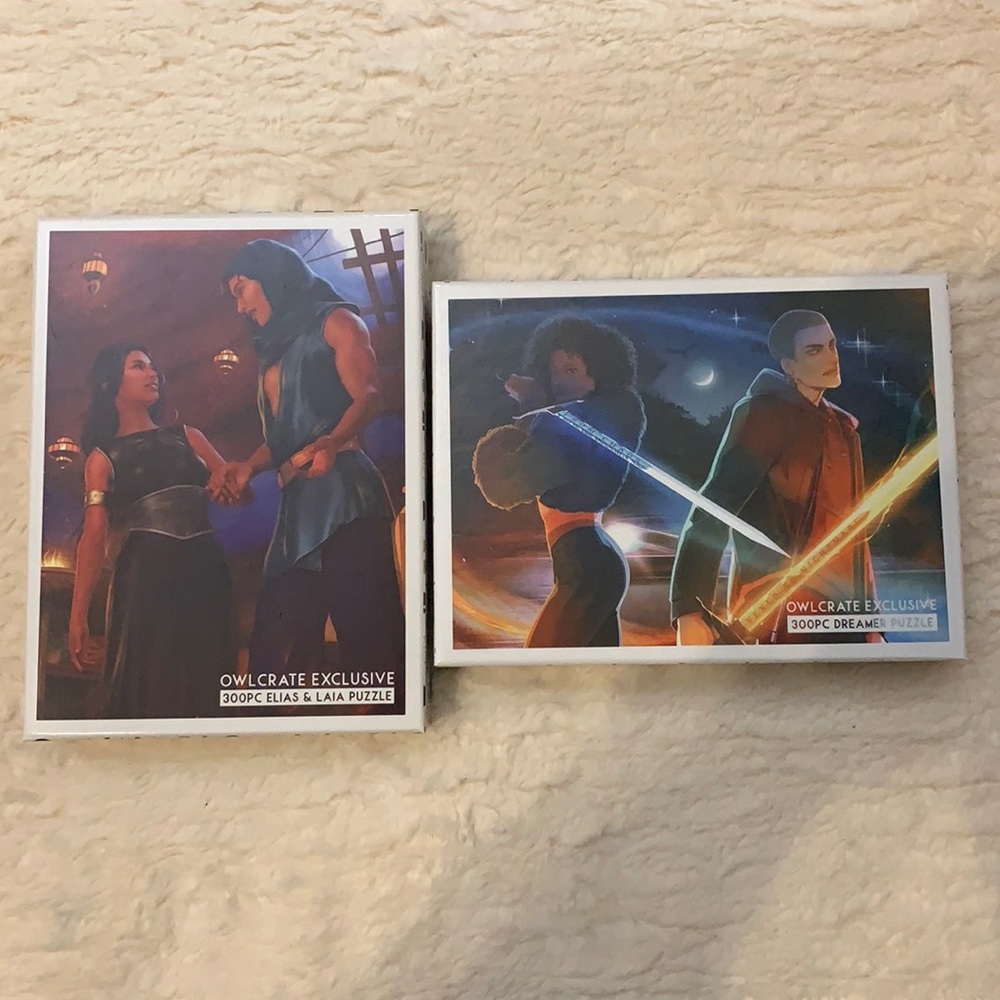 2 New Exclusive Owlcrate puzzles 300pc